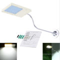 Extérieure Imperméable À L&#39;eau Mince 12/15 / 18LEDs Télécommande Solaire Alimenté Lumière Super Lumineuse Lampe Murale Montée pour les Chemins de Chemins